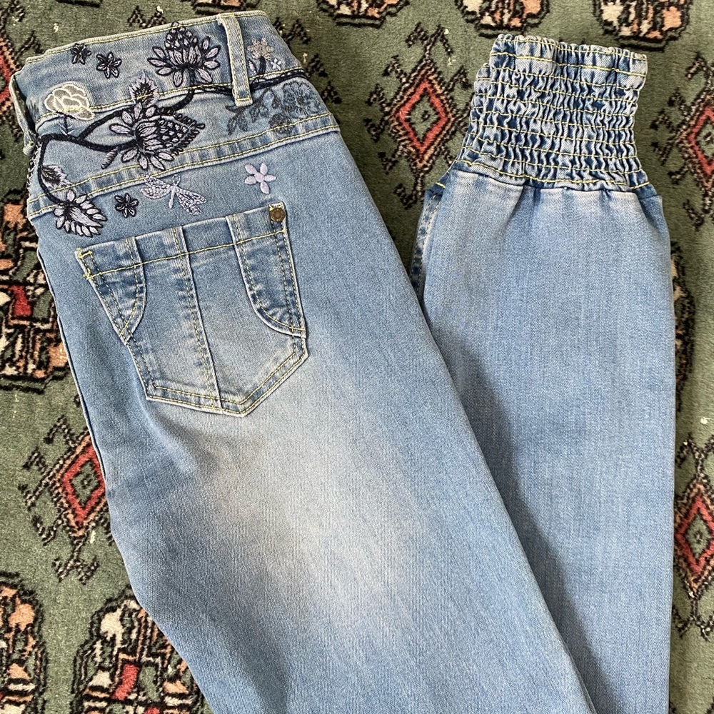 Desigual Dulcinea embroidered denim joggers